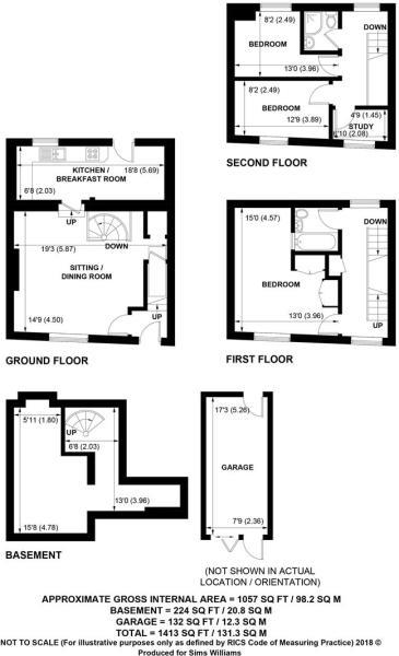 4 Bedrooms Terraced house to rent in School Lane, Arundel, West Sussex BN18