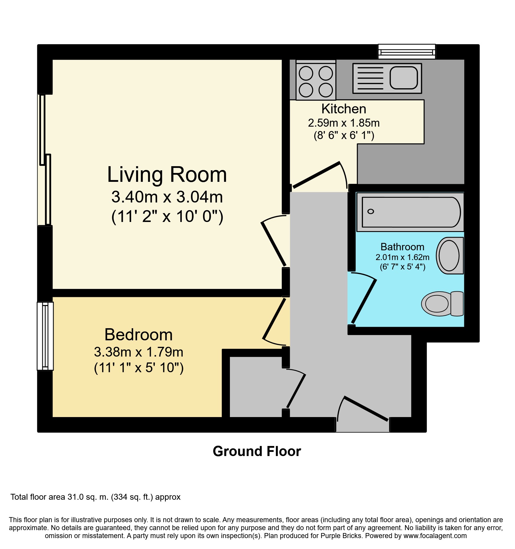 1 Bedrooms Flat for sale in 87 Stanwell Road, Ashford TW15