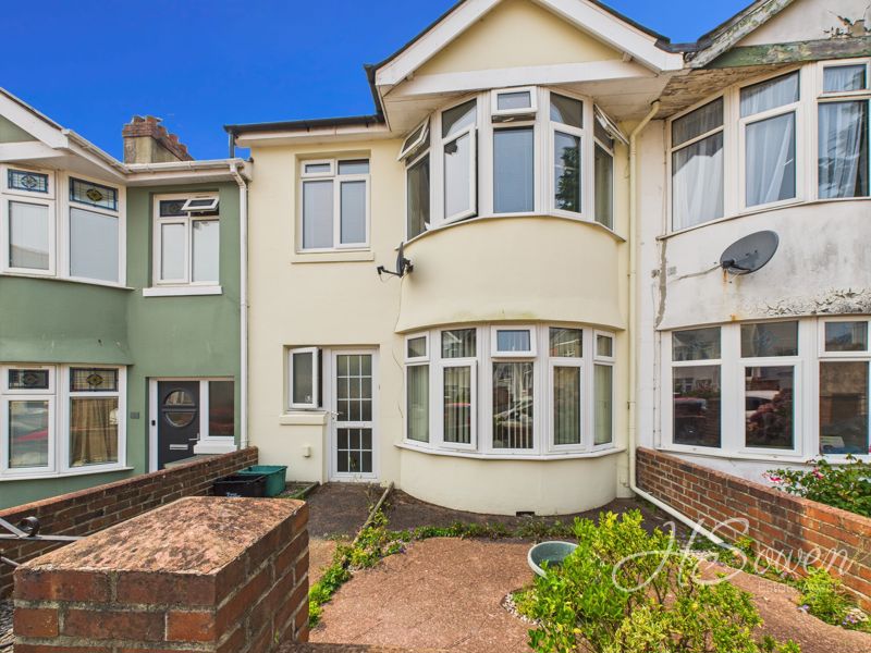3-bed terraced on 12, Netherleigh Road, Torquay, £230,000