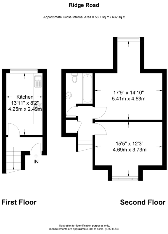 86, Ridge Road, Crouch End, London floorplan