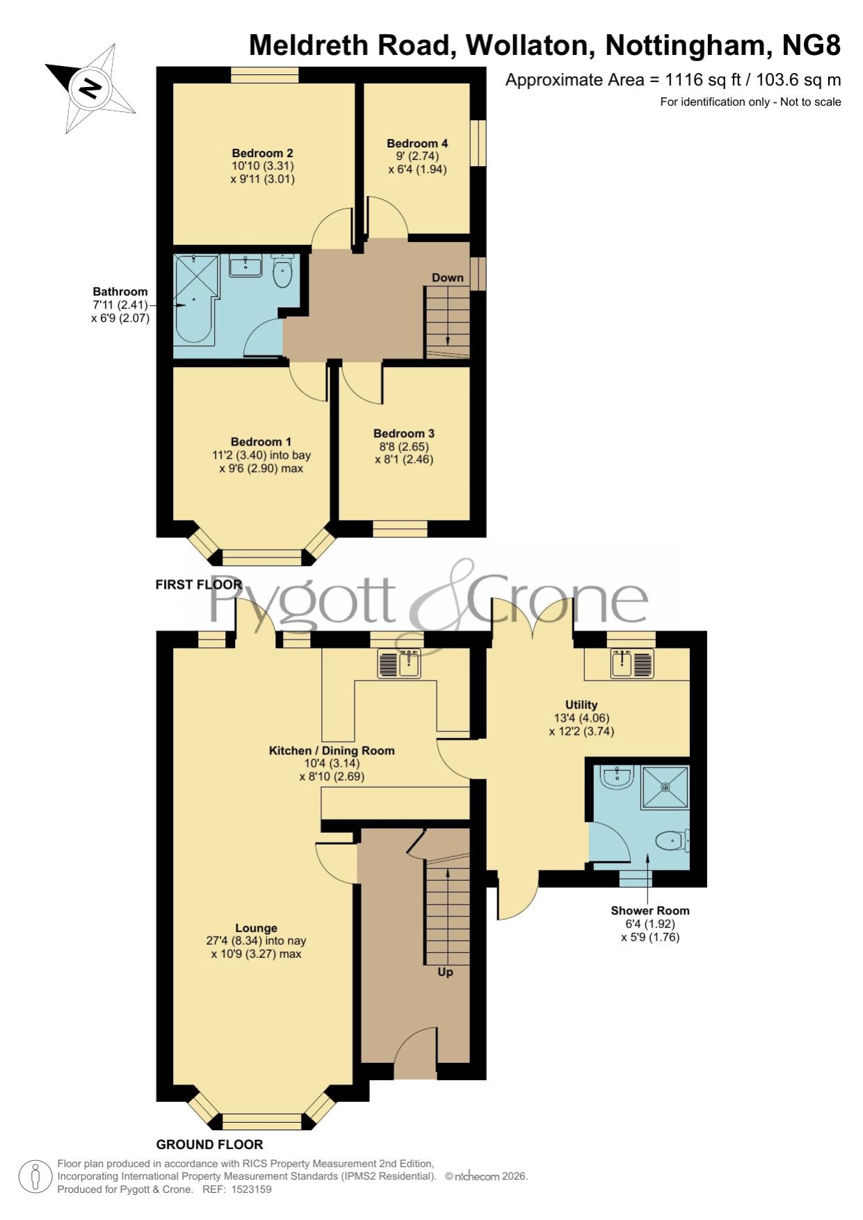 15, Meldreth Road, Nottingham floorplan