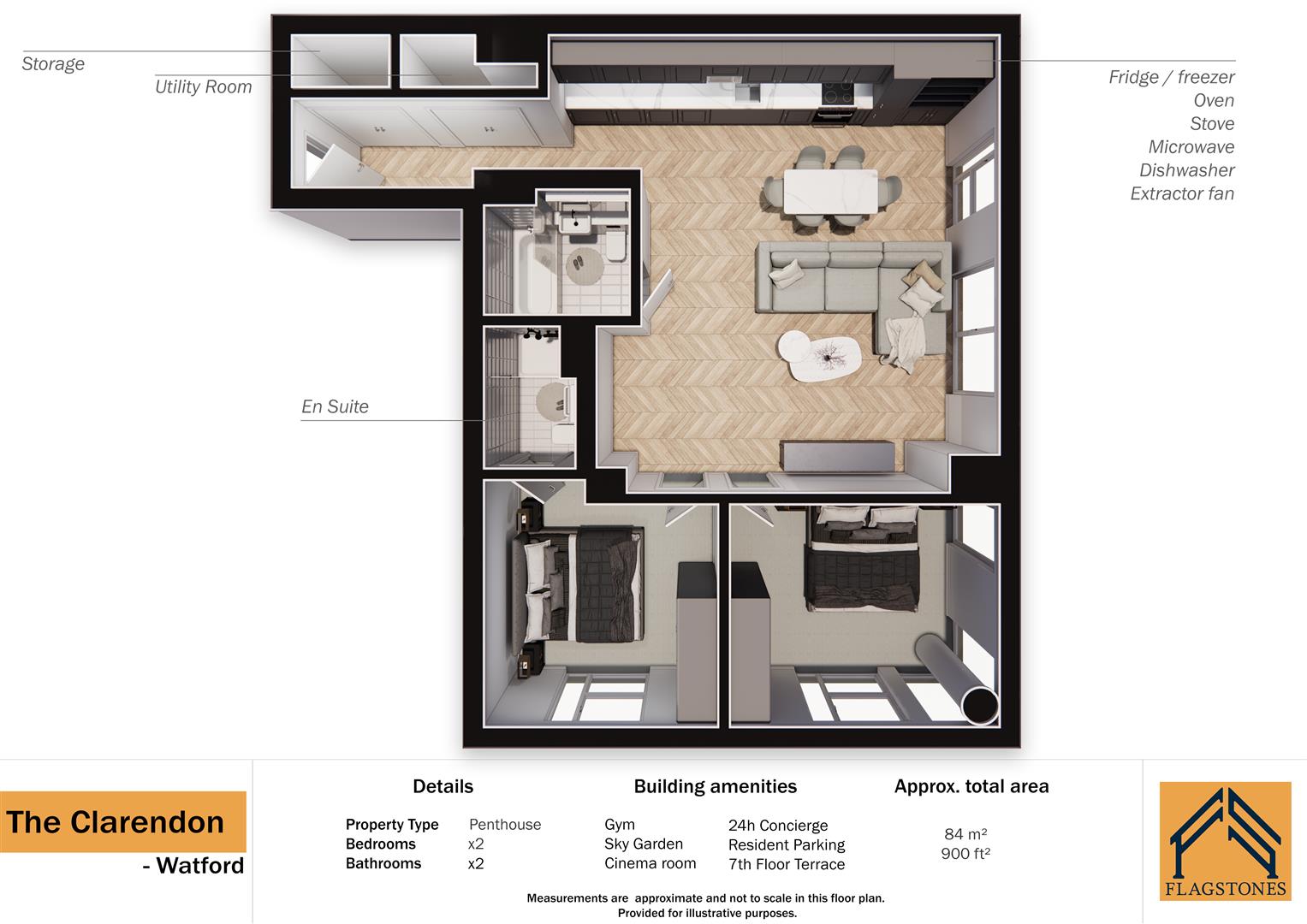 53425325, Clarendon Road, Watford floorplan