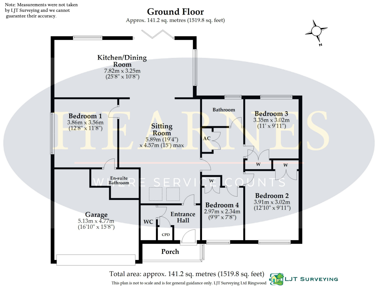 5 Spinney Close, St. Leonards, Ringwood floorplan