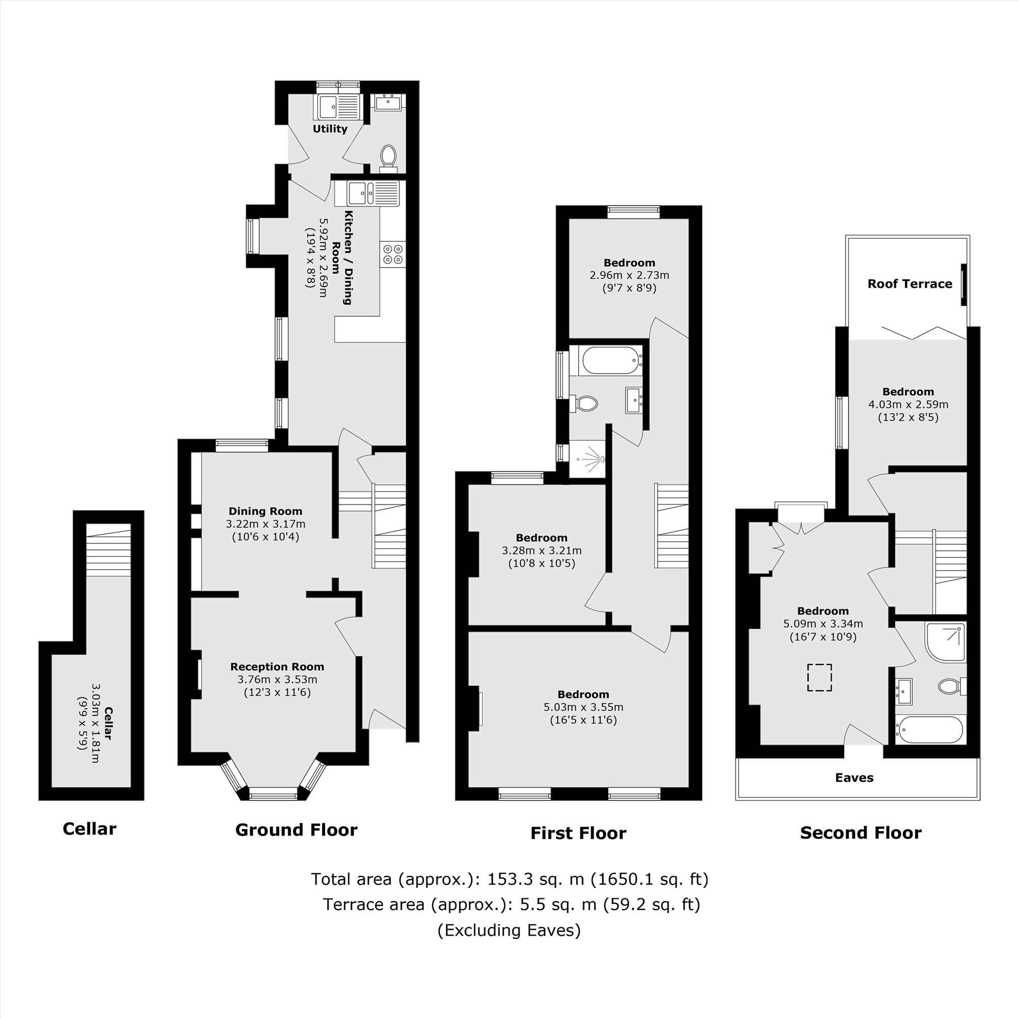 107, Dalyell Road, London floorplan