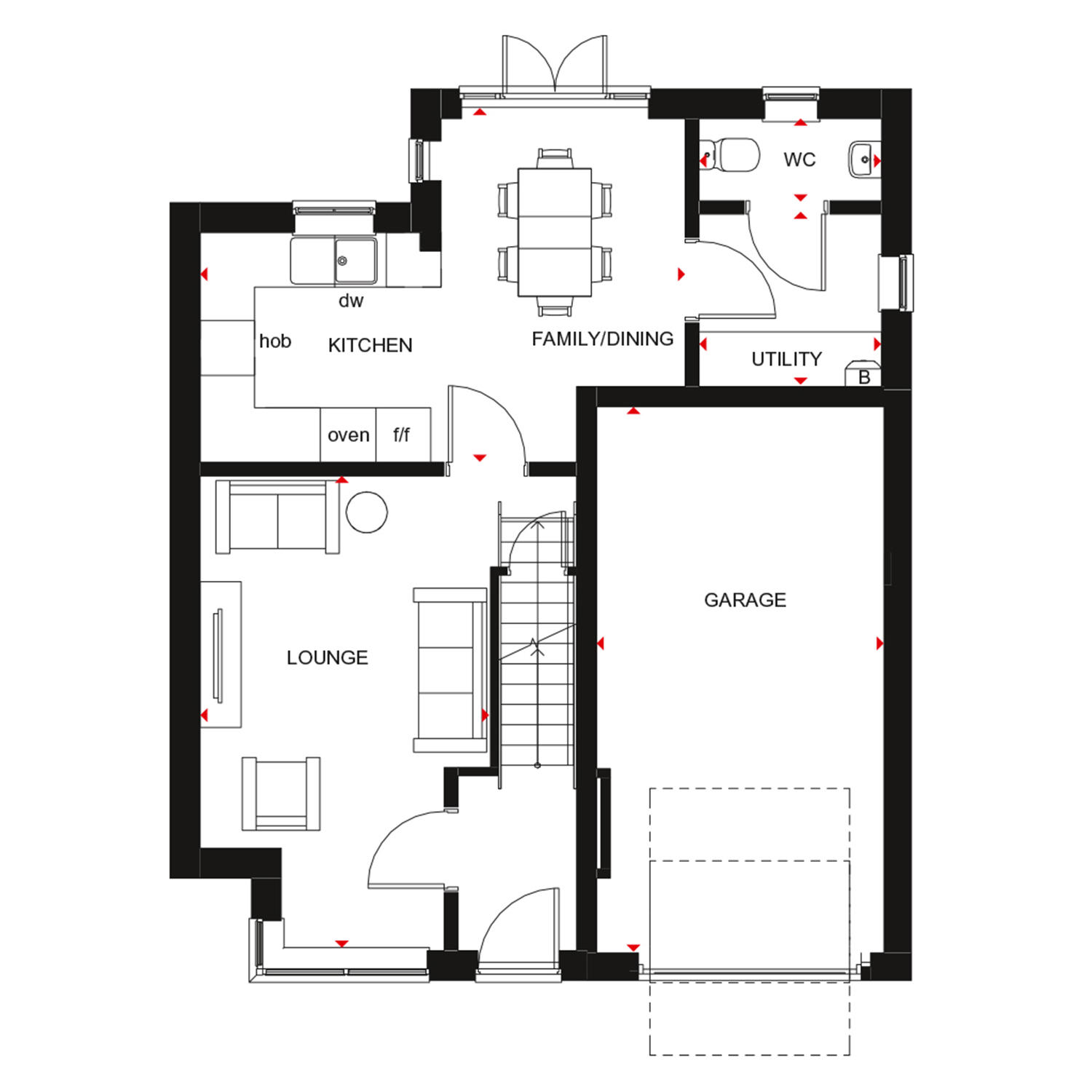 "Andover" at Post Hill, Tiverton EX16, 3 bedroom detached house for