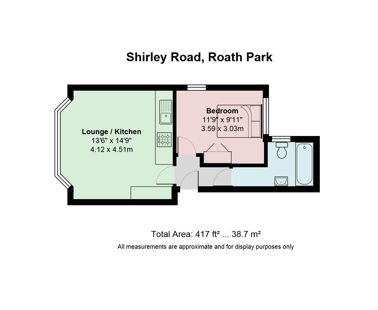 1, 81, Shirley Road, Cardiff floorplan