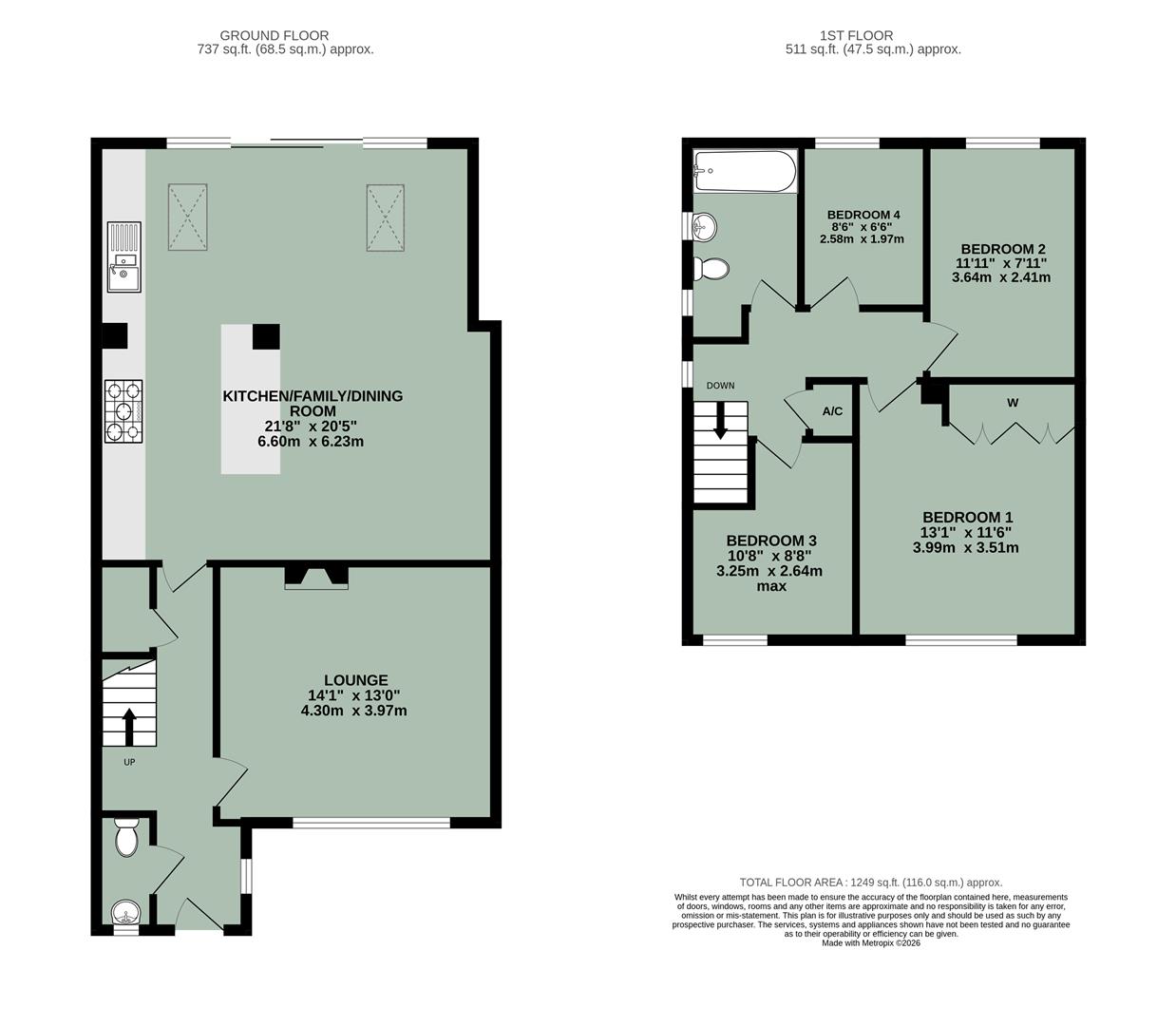 99, Brookmead Drive, Wallingford floorplan