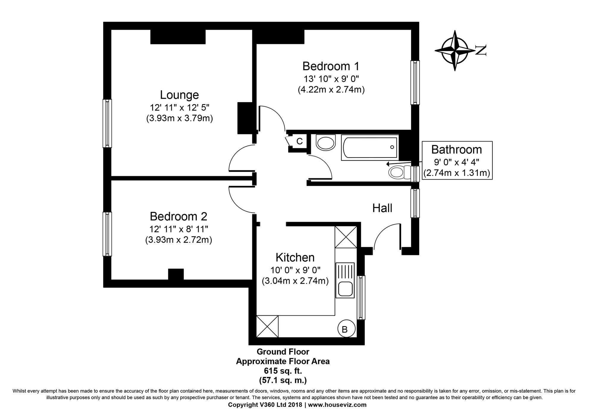2 Bedrooms Flat for sale in Bentley House, Peckham Road, London SE5