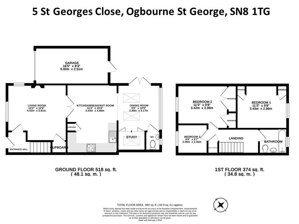 St Close, Ogbourne St SN8, 3 bedroom semidetached house