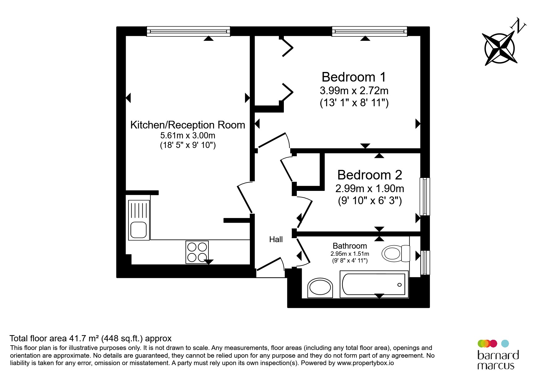Flat 14, Heron Court, 18, Wilkins Close, Mitcham floorplan