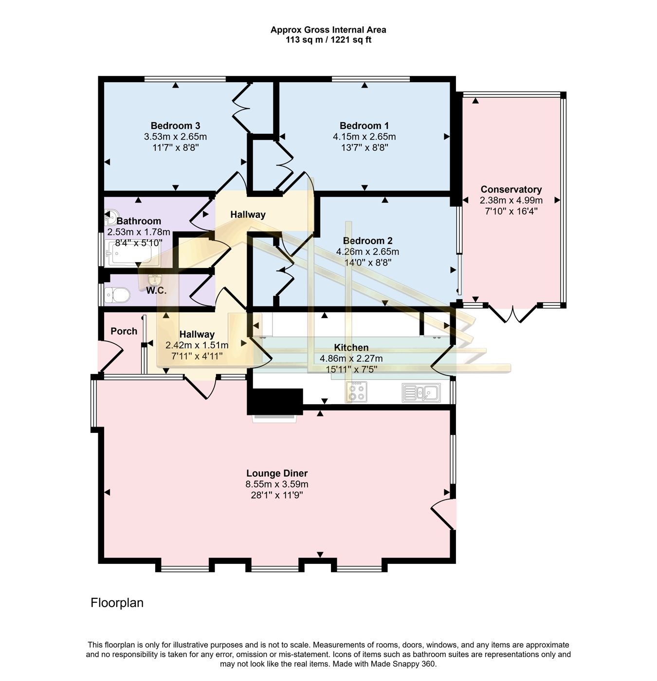 6, Loxwood Close, Bexhill-on-Sea floorplan