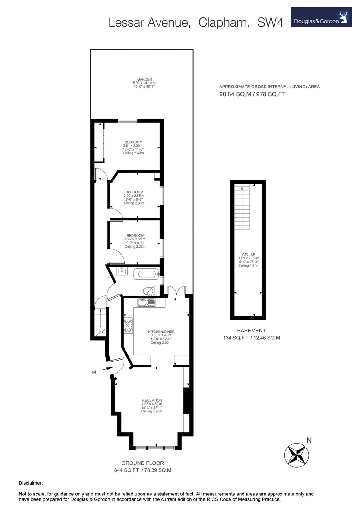 3 Bedrooms Flat for sale in Lessar Avenue, London SW4