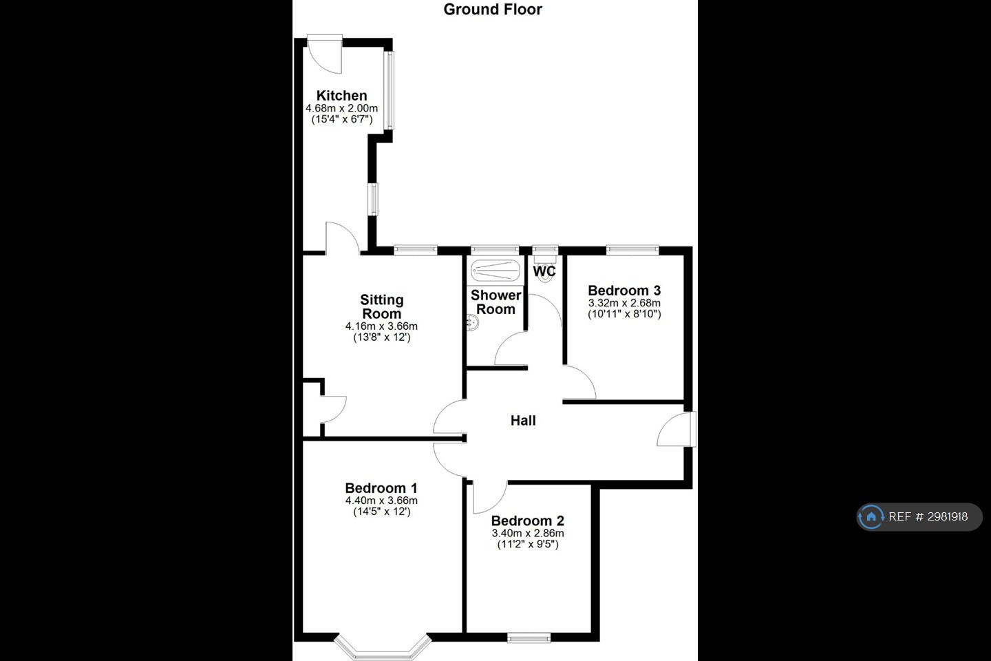 Two Ball Lonnen, Newcastle Upon Tyne floorplan