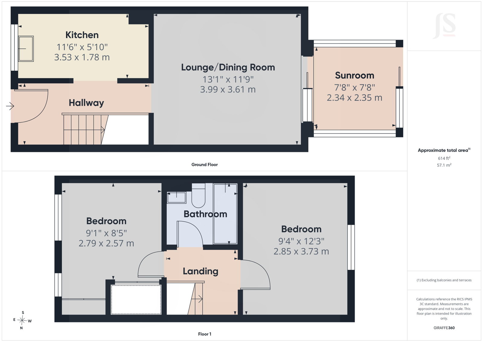 85, Pilgrims Walk, Worthing floorplan