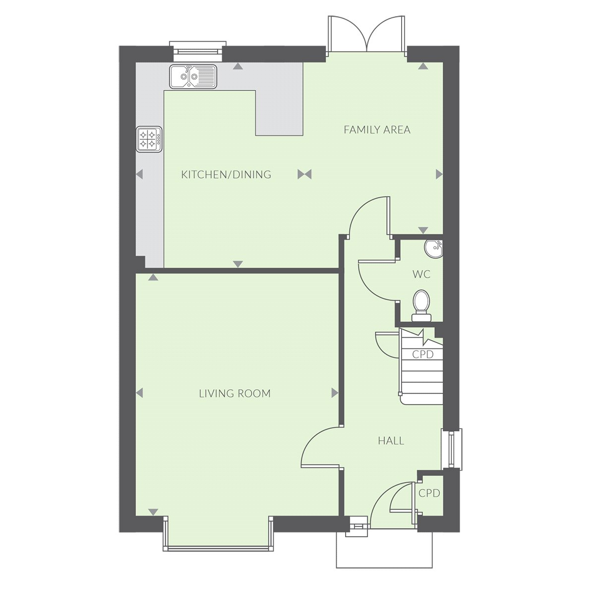 Plot 277, The Rosemary, The Oaks,, Plot 277, The Rosemary, The Oaks, Honiton floorplan