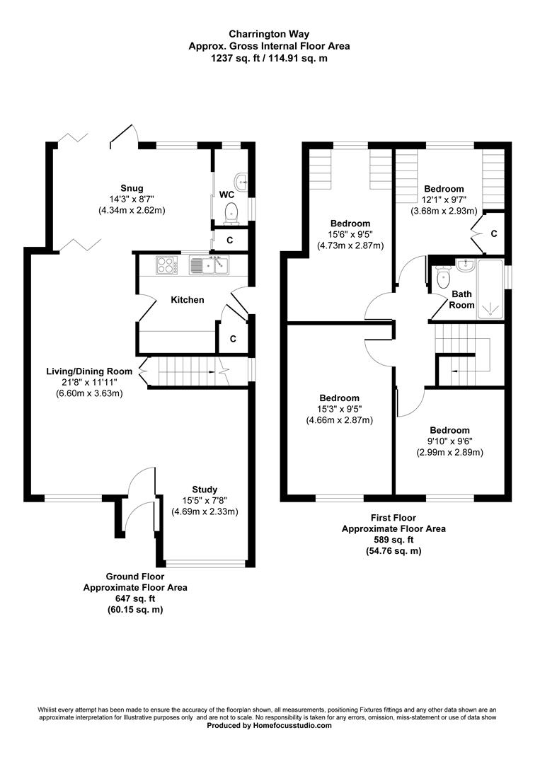 19, Charrington Way, Broadbridge Heath floorplan