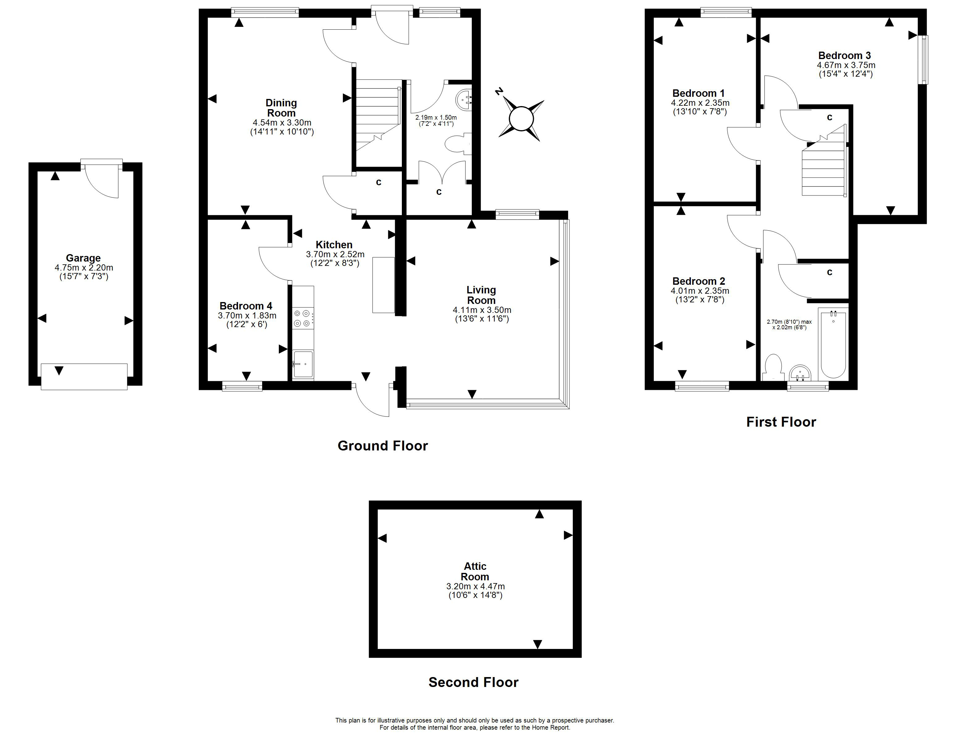 7, Lockerby Grove, Liberton, Edinburgh floorplan