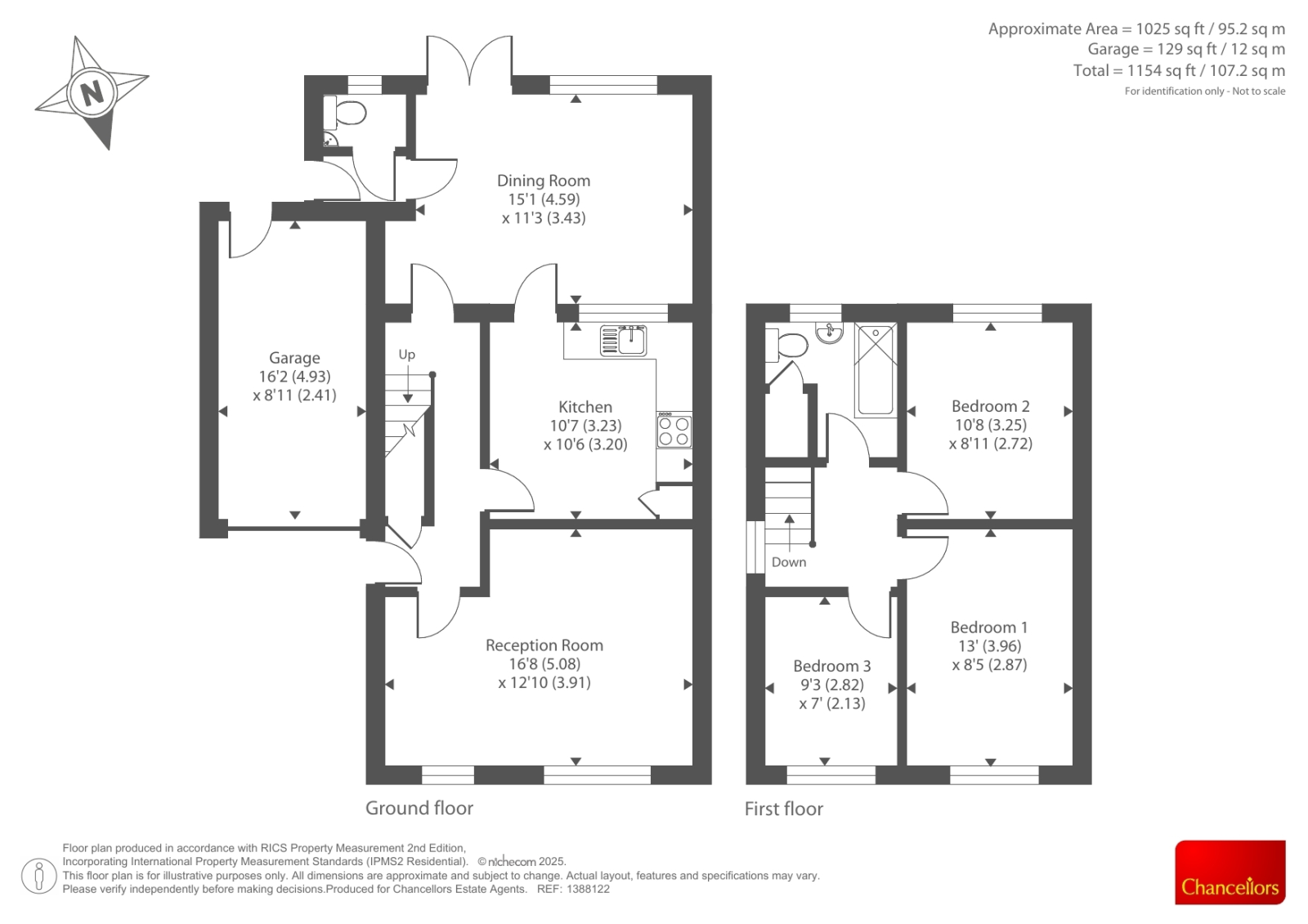 27 CLATTER BRUNE ESTATE, Presteigne, Presteigne floorplan