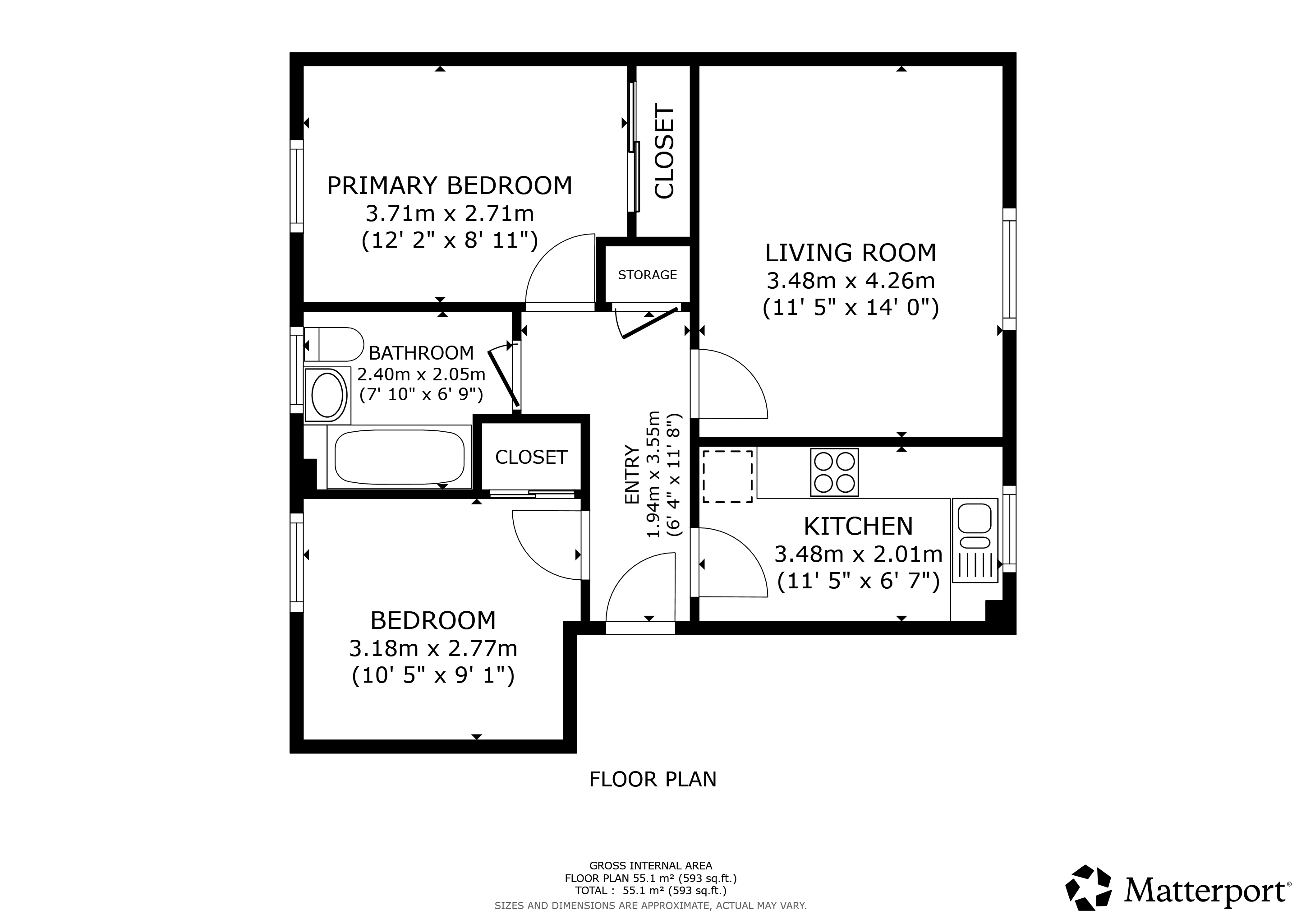 Flat 1-2, 17, Innellan Gardens, Glasgow floorplan