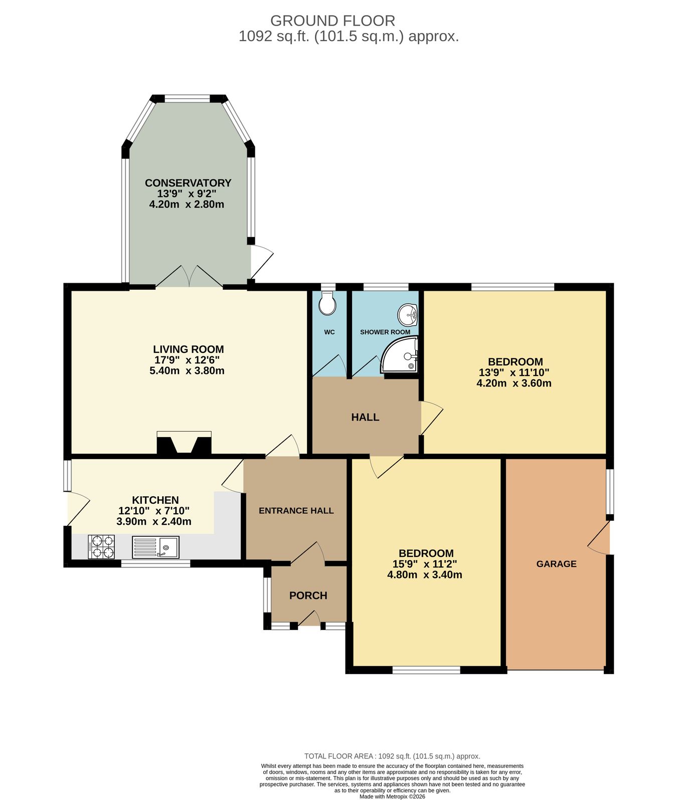 The Fairway, Bexhill-on-Sea floorplan