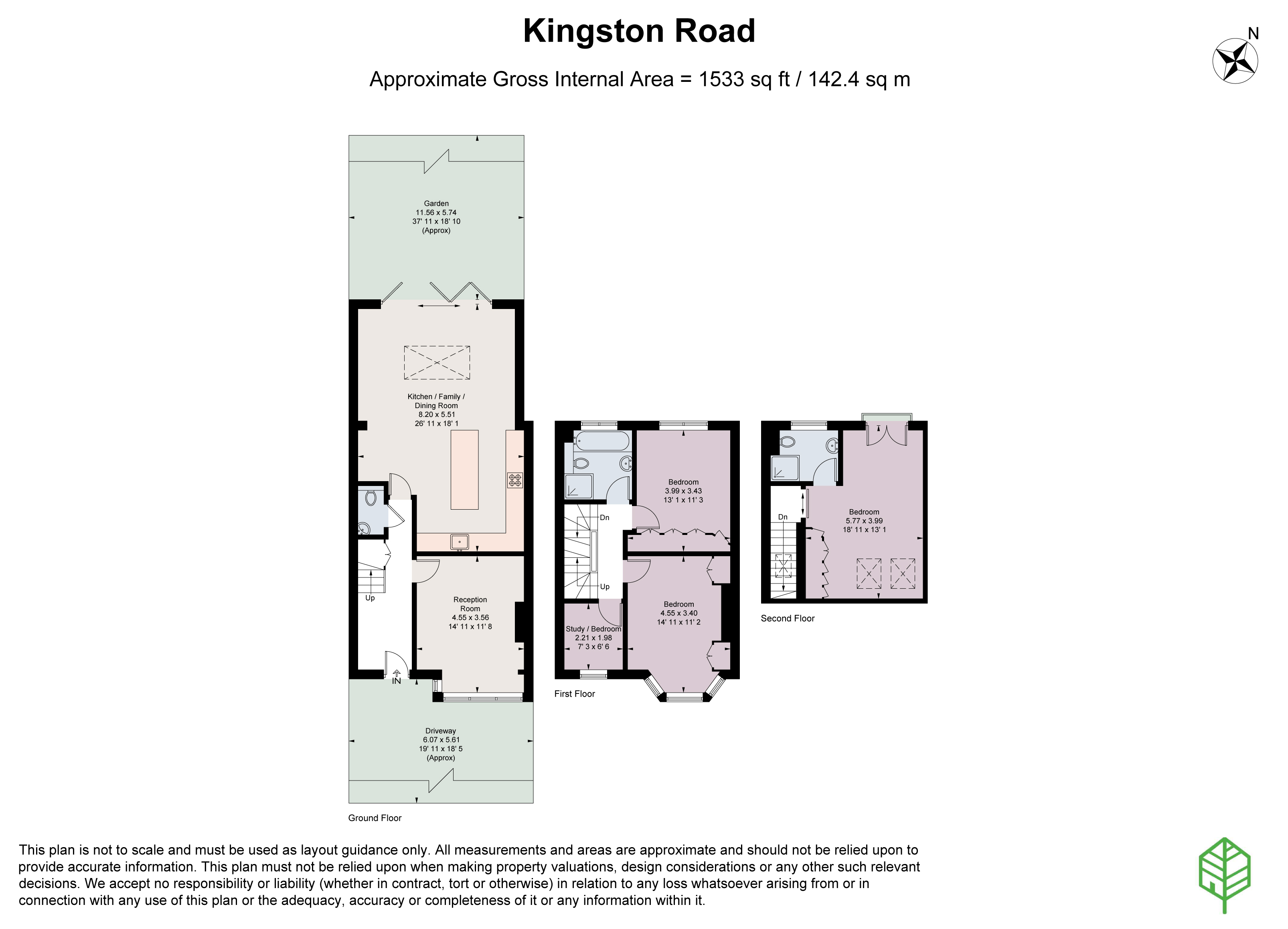 555, Kingston Road, London floorplan