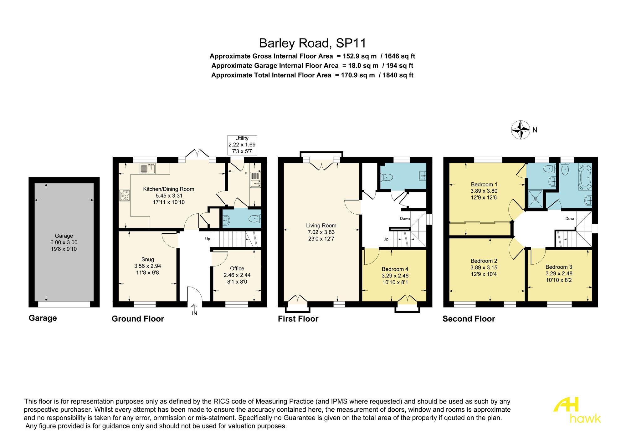 43 Barley Road, Andover floorplan
