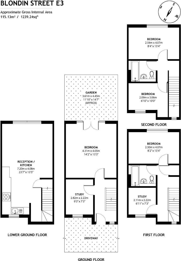 8, Blondin Street, London floorplan