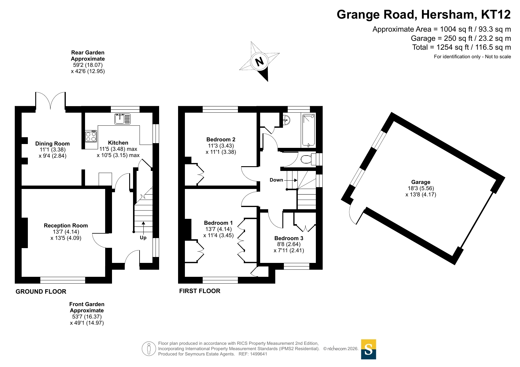24, Grange Road, Hersham floorplan