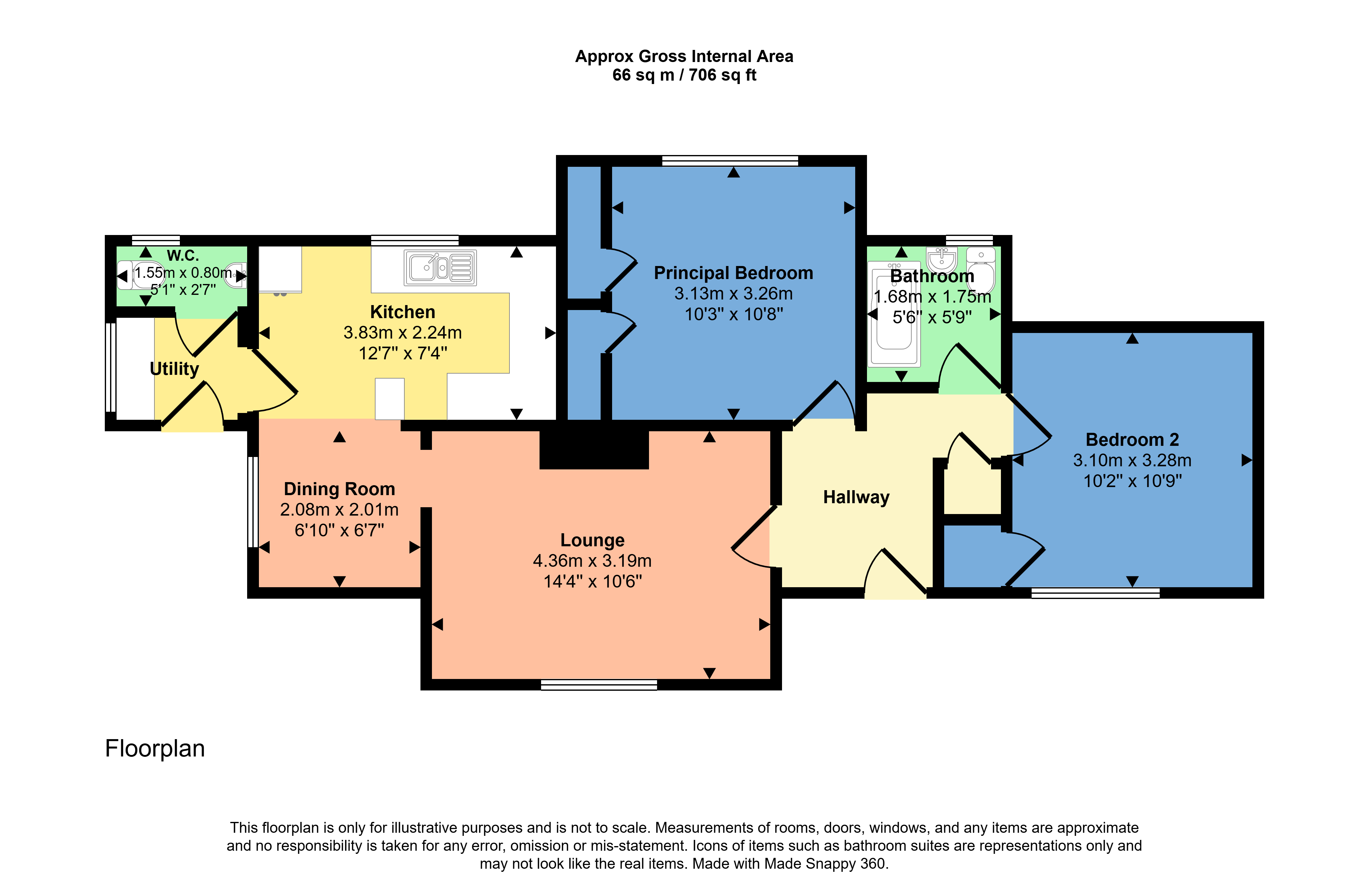 12 Woodville Road, Woodford Morwenstow, Morwenstow floorplan