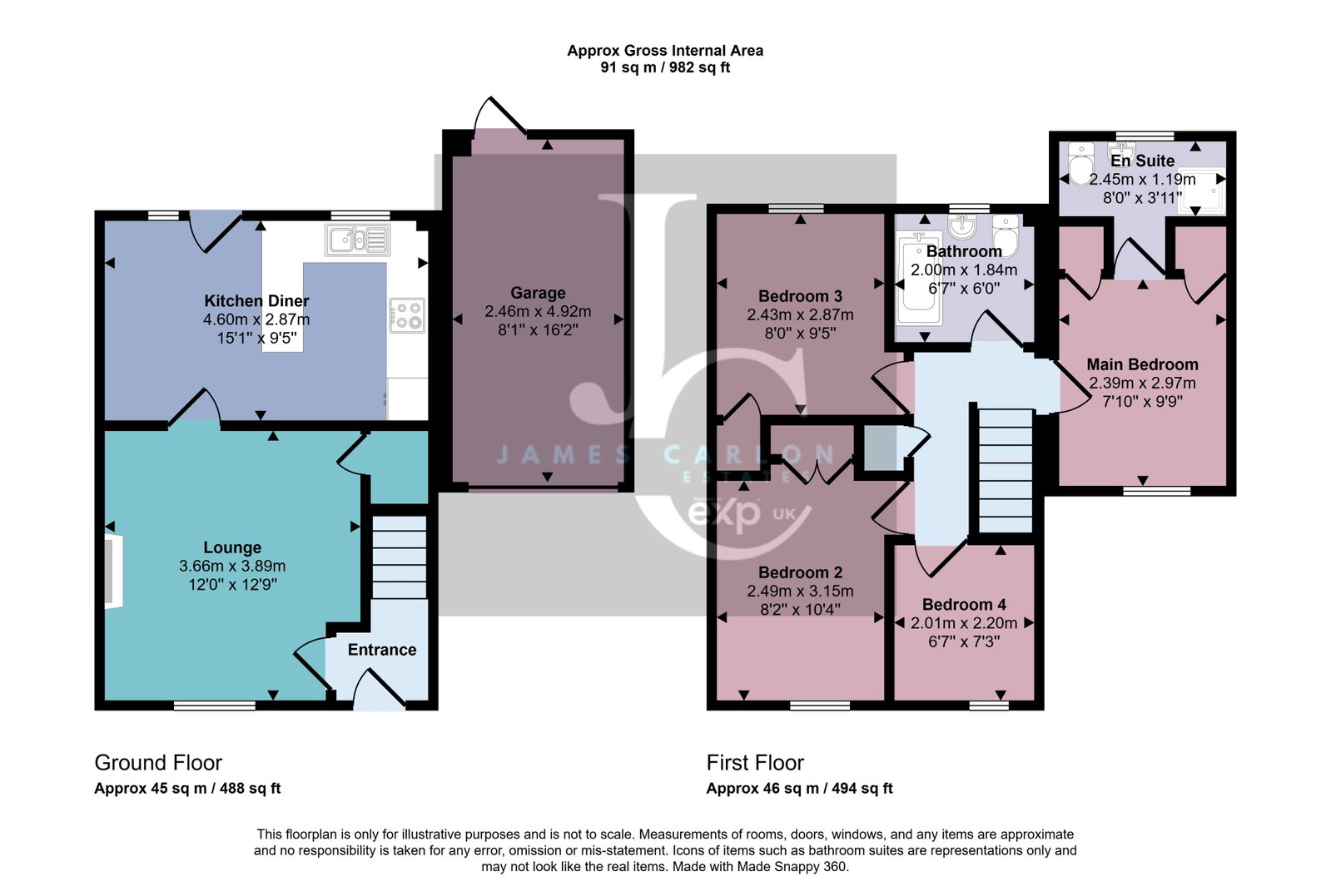 Honeysuckle Cottage, Waterloo Street, Telford floorplan