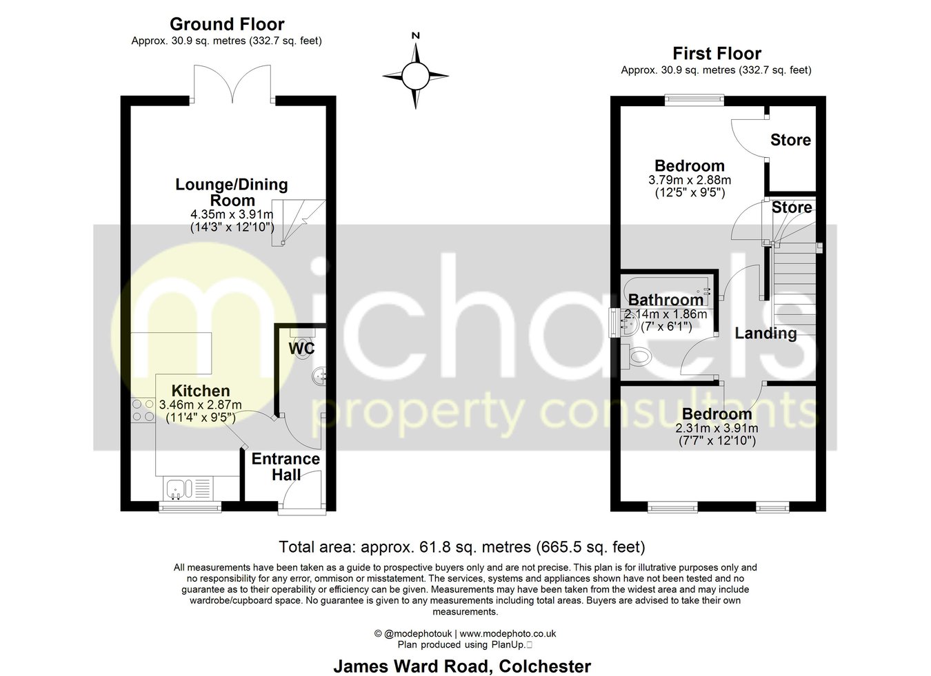 8, James Ward Road, Colchester floorplan