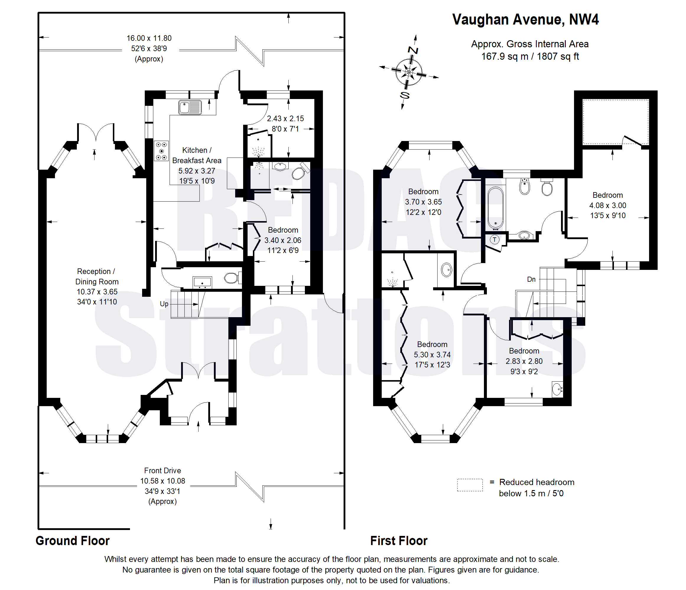 1, Vaughan Avenue, London floorplan