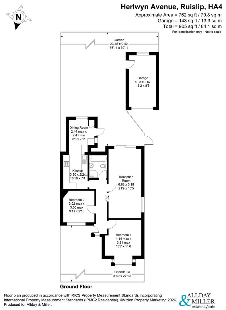 190, Herlwyn Avenue, Ruislip floorplan