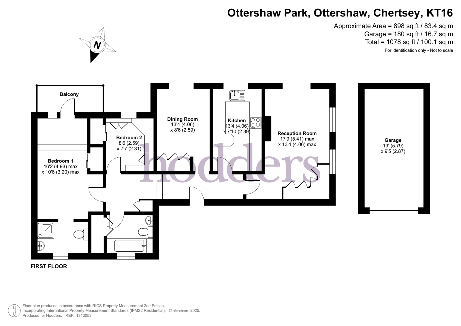 Flat 17,, Tulk House, Ottershaw Park floorplan