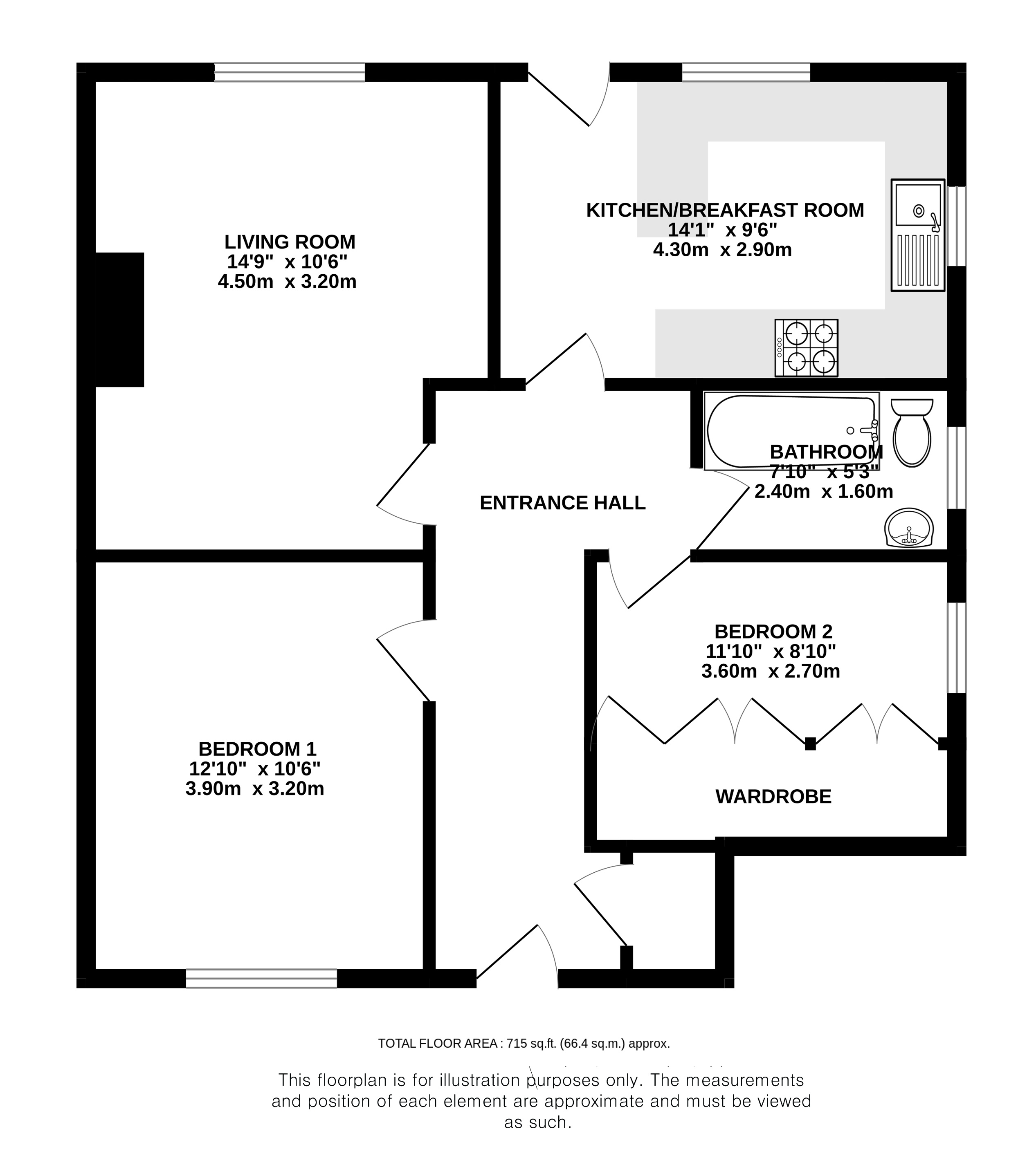 Oakley Road, Hertfordshire floorplan