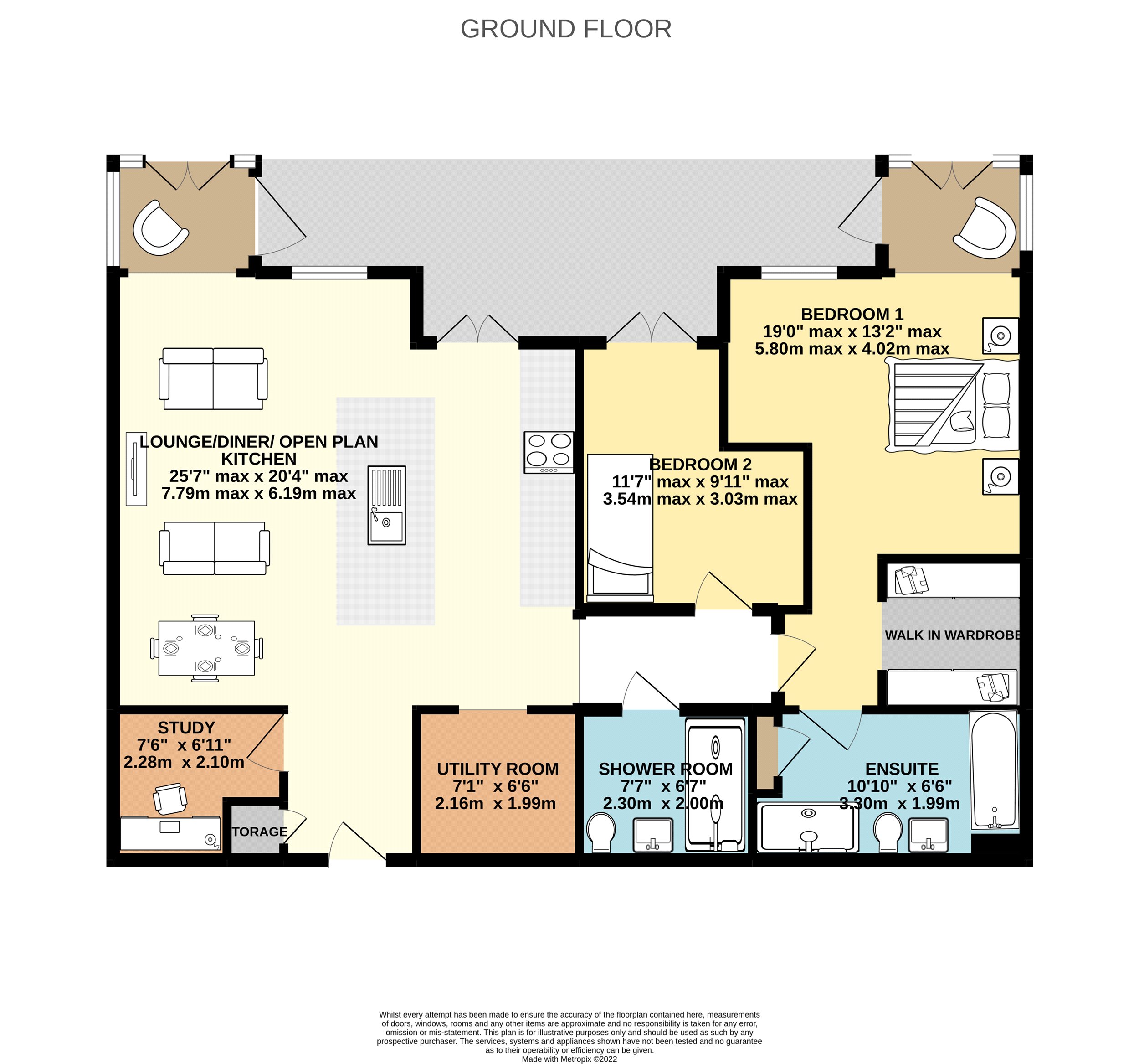 Apartment 4, Atlantic Rise,, Crooklets Road, Cornwall floorplan