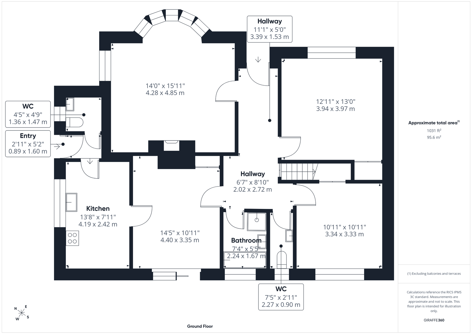 9, Lowdale Court, Sleights floorplan