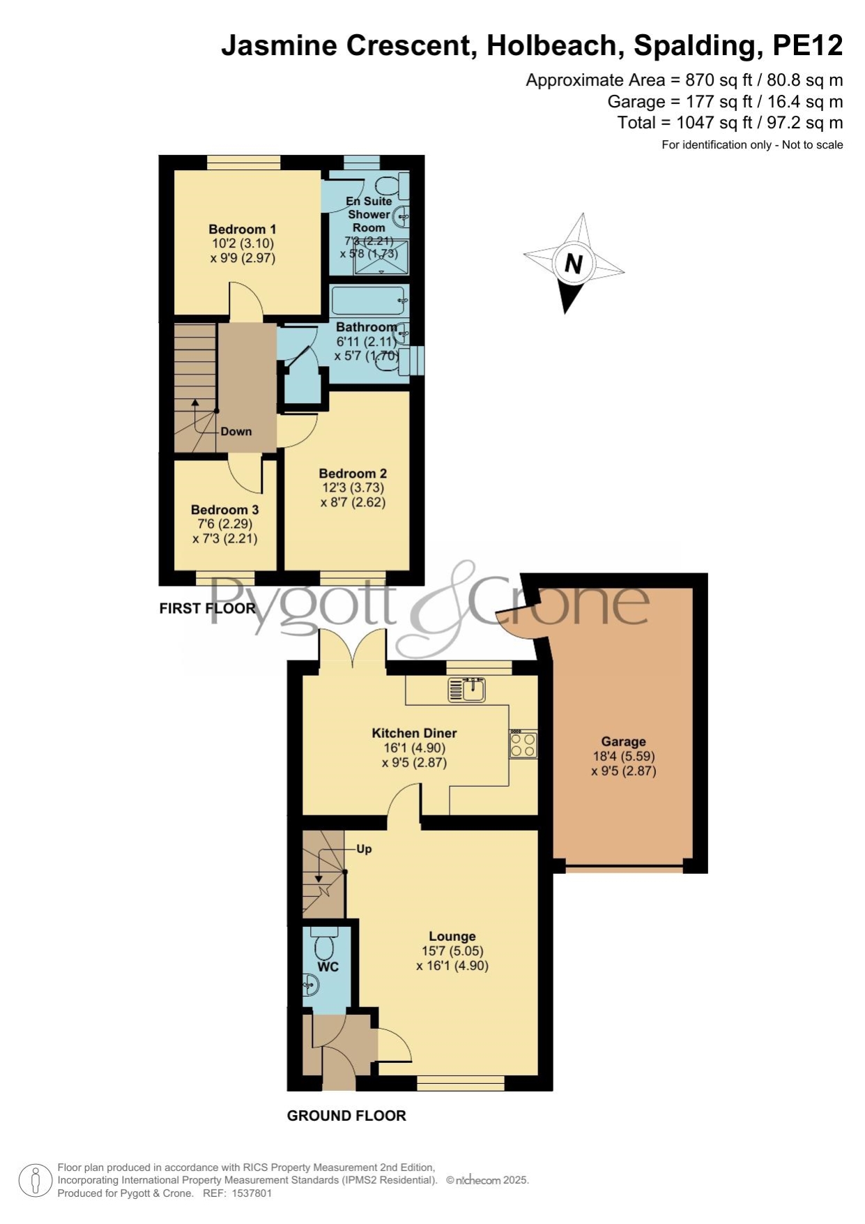 Jasmine Crescent, Spalding floorplan