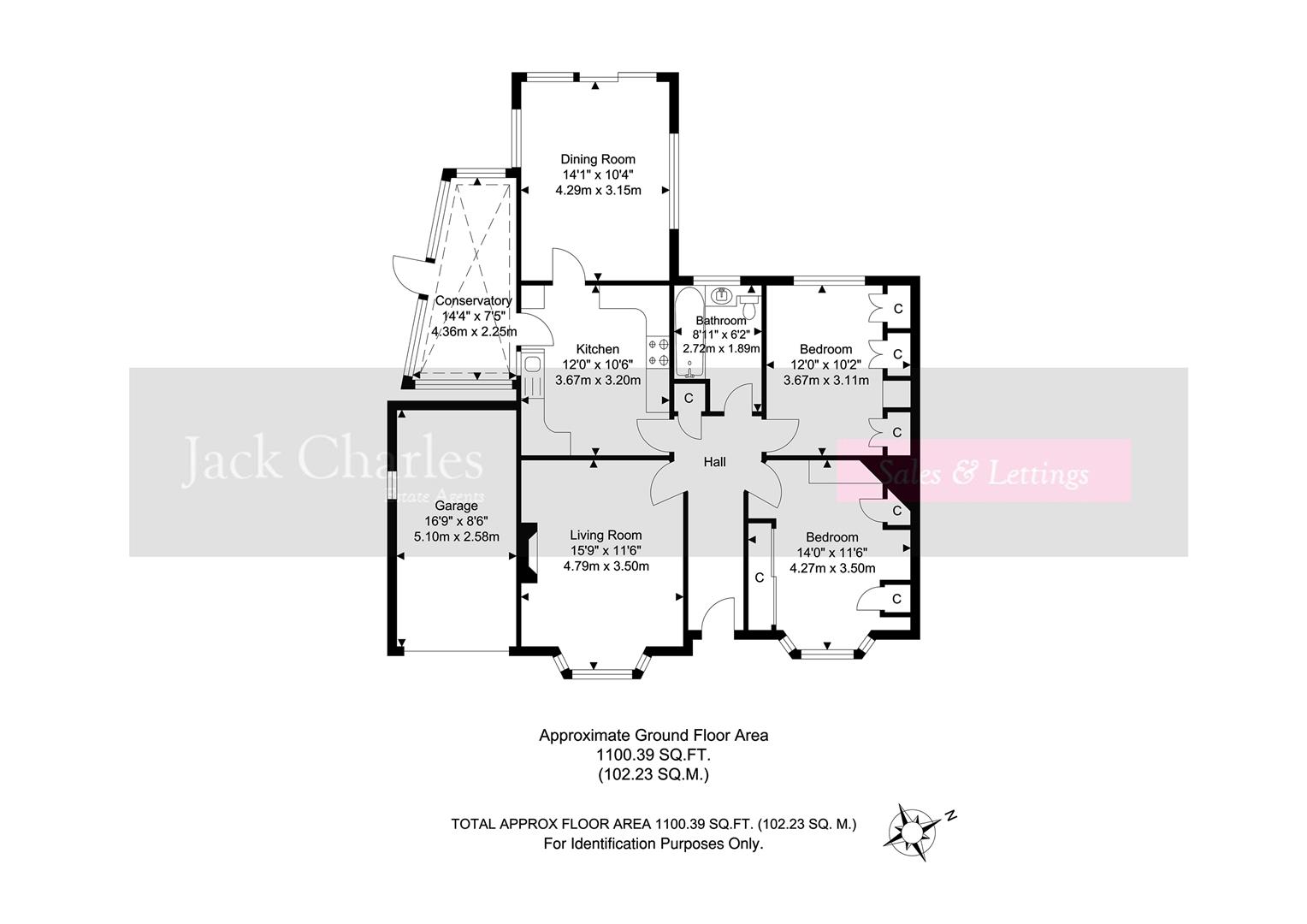 Greentrees Avenue, Tonbridge TN10, 2 bedroom semidetached bungalow for