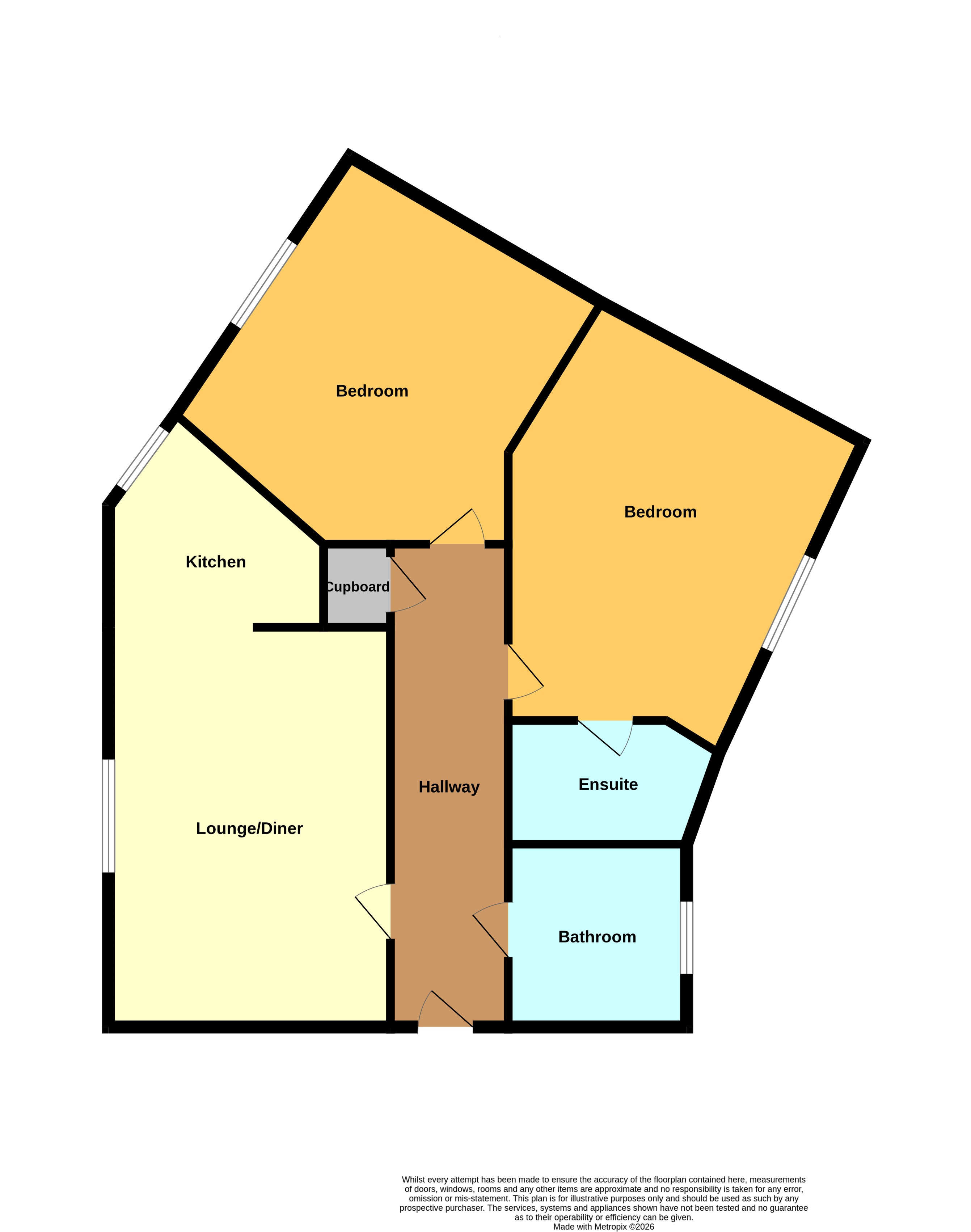 Apartment 8, Ledbury Court, Hill View Road, Malvern floorplan