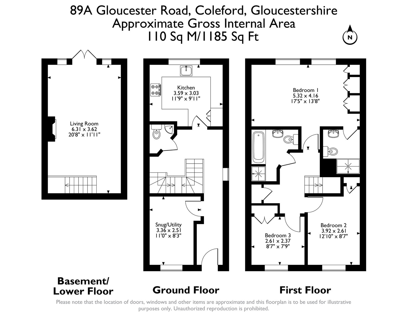 89a, Gloucester Road, Coleford floorplan