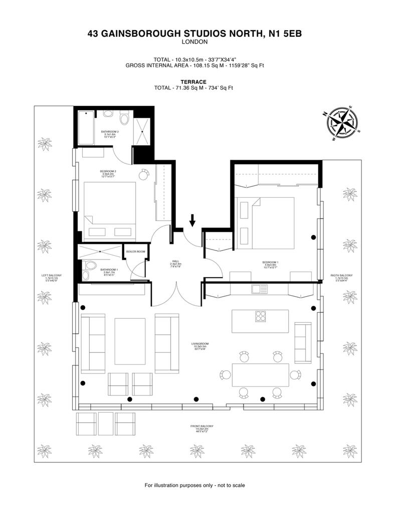 Gainsborough Studios North, 1 Poole Street, London N1, 2 bedroom flat