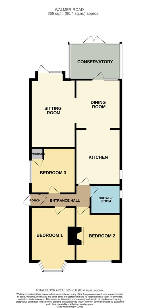 35, Walmer Road, Lowestoft floorplan