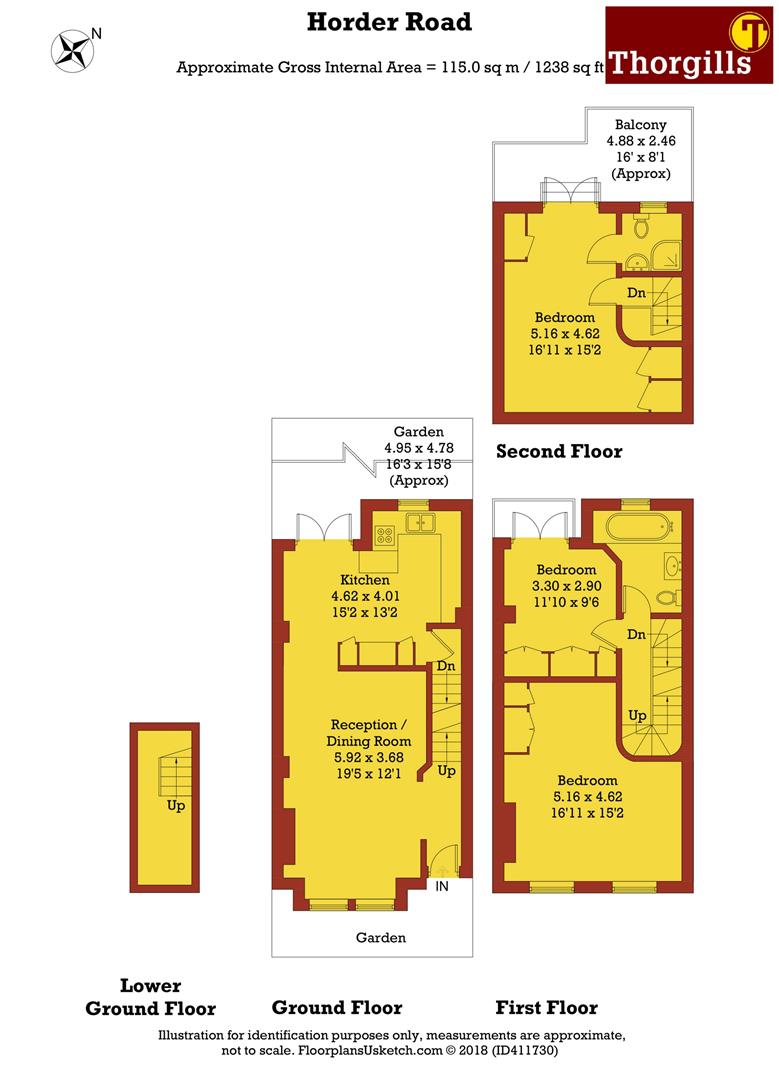 3 Bedrooms  to rent in Horder Road, Fulham, London SW6