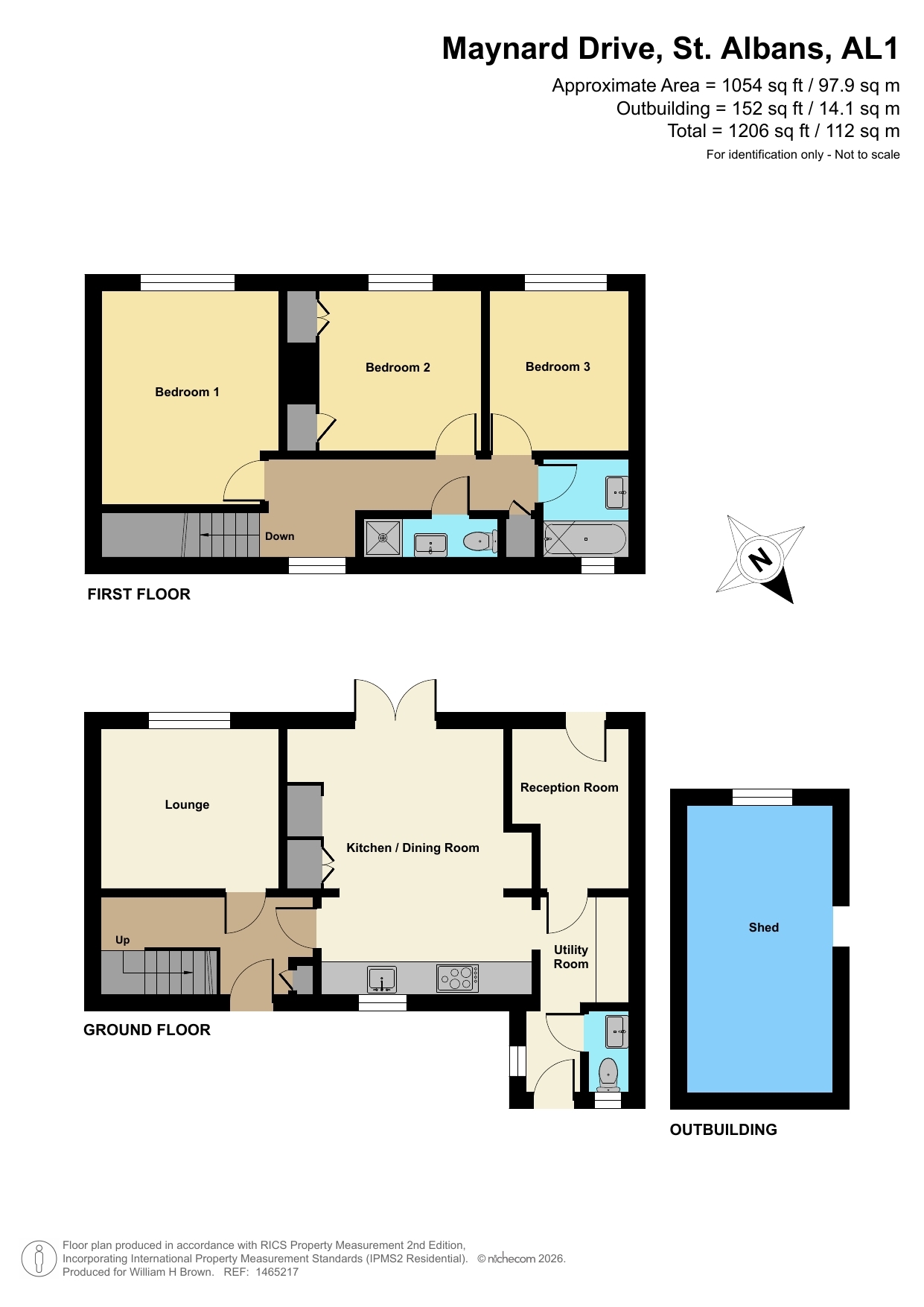45, Maynard Drive, St. Albans floorplan