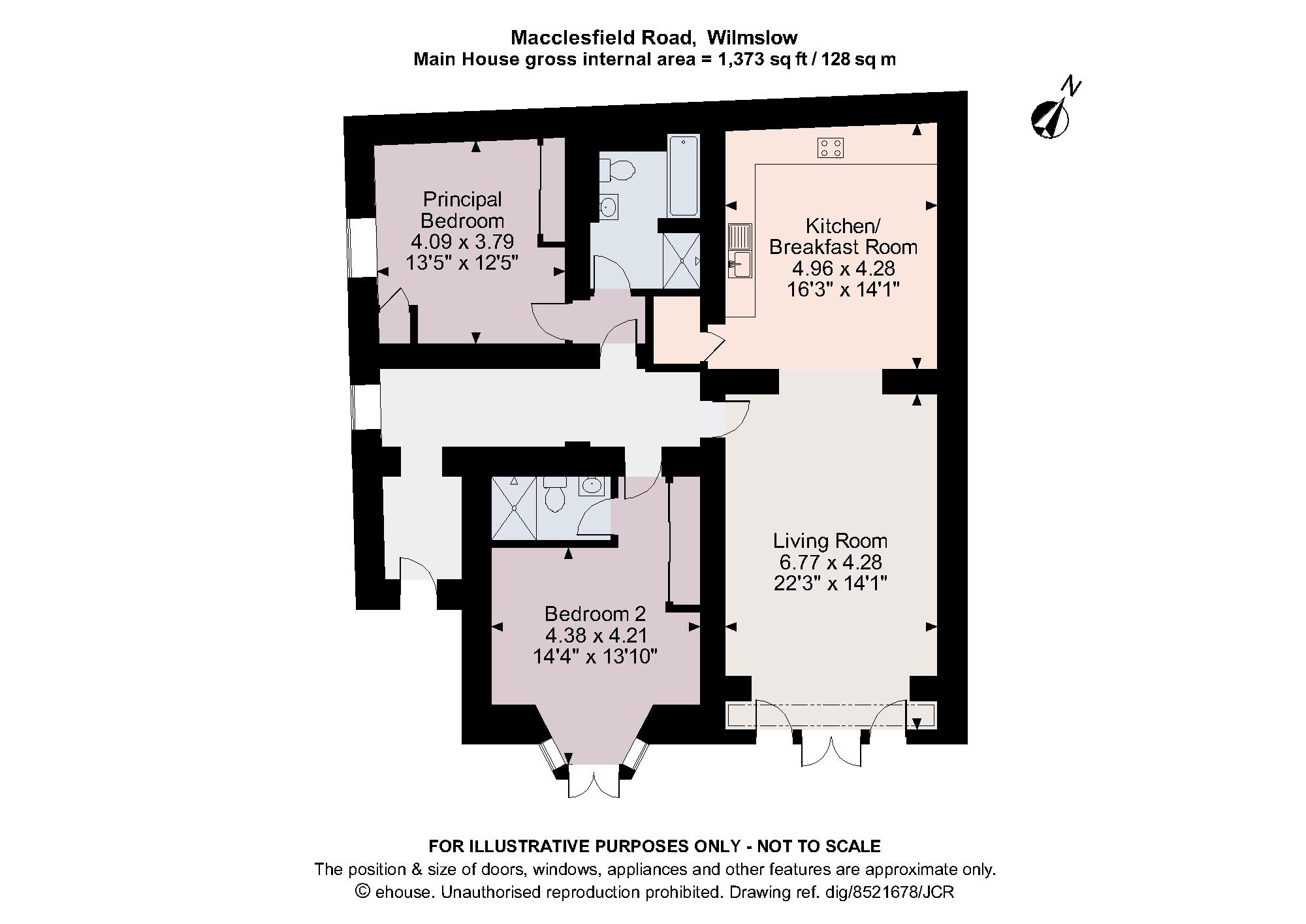 Apartment 1,, Oak Lawn, Wilmslow floorplan
