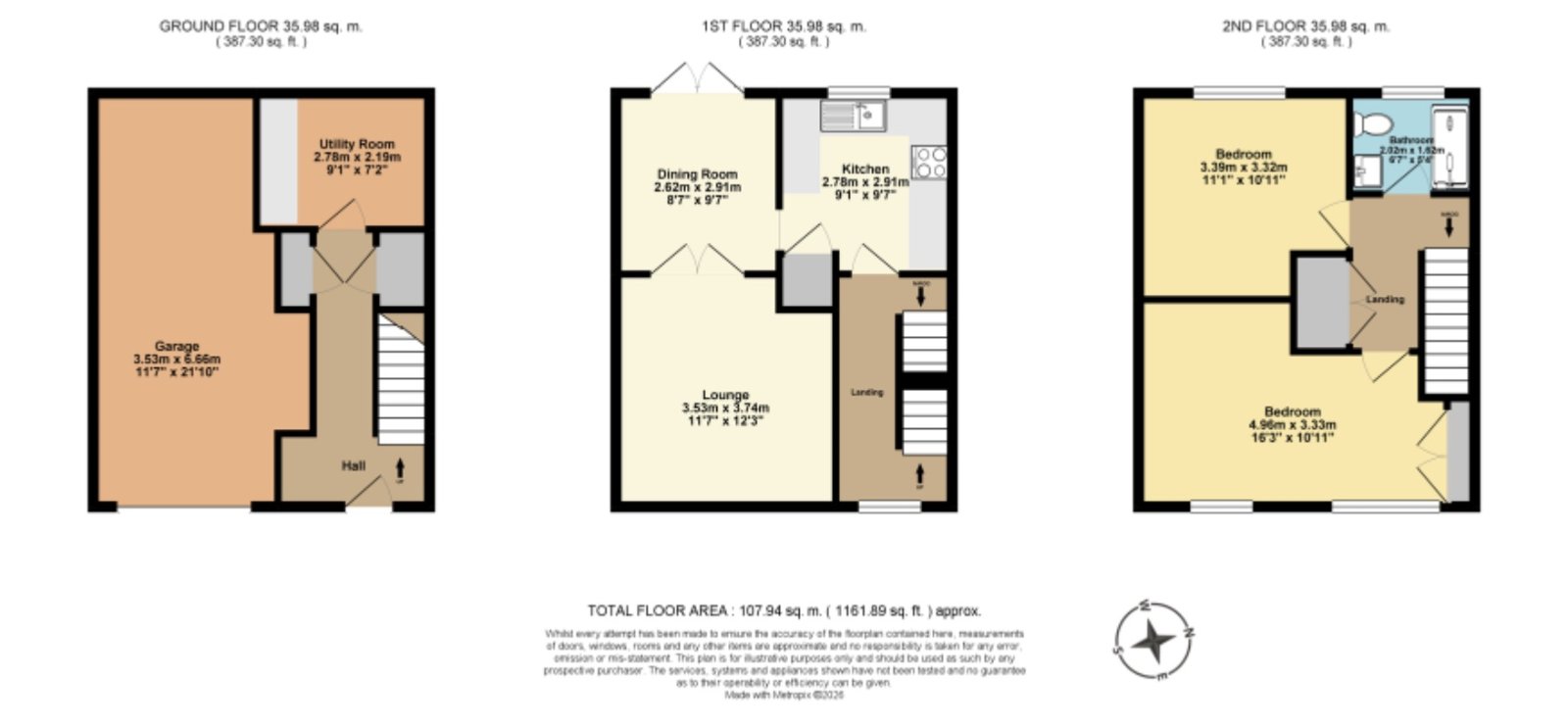 23, Fenner Close, Folkestone floorplan