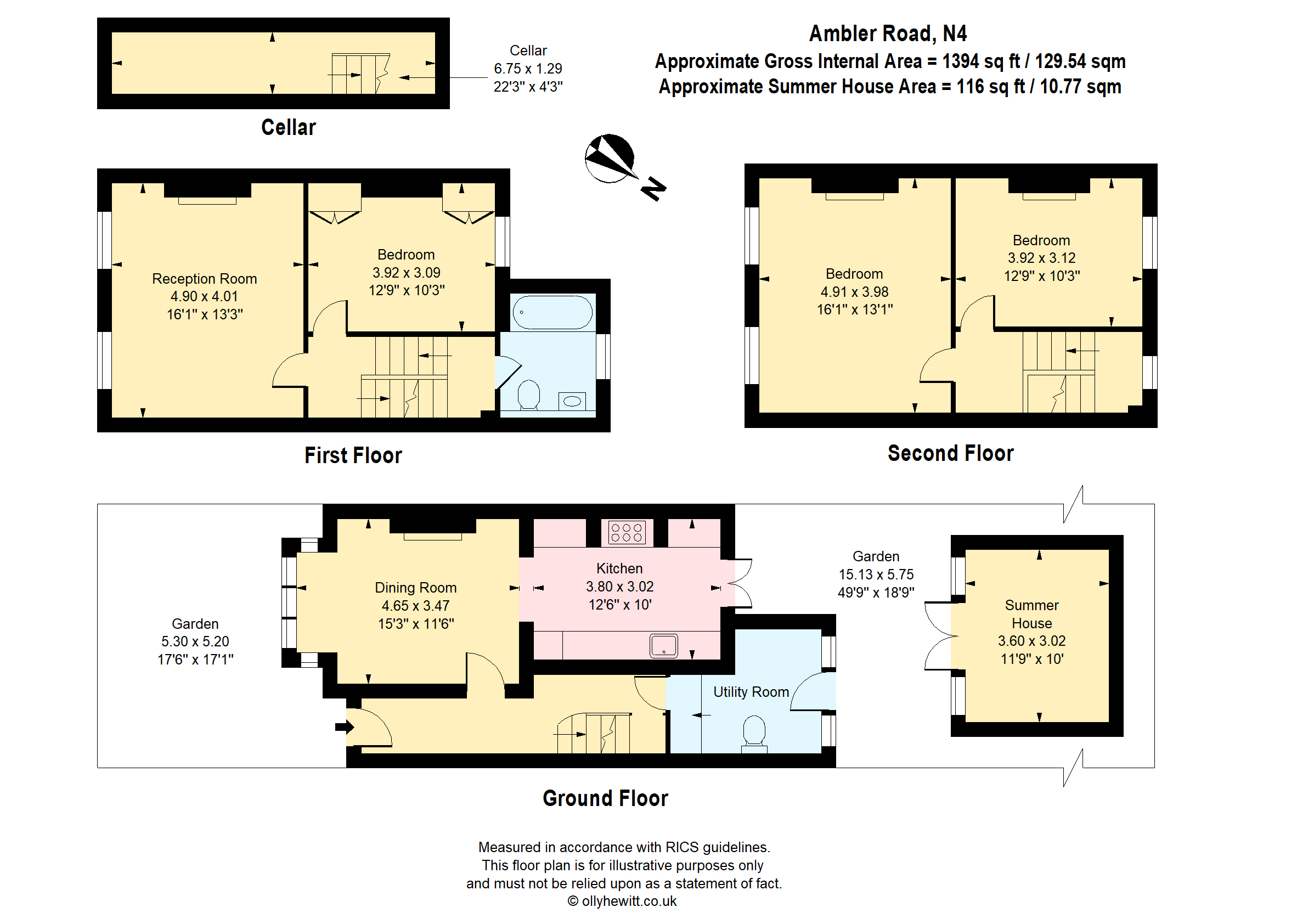 Ambler Road, London N4, 4 bedroom terraced house for sale 60923498