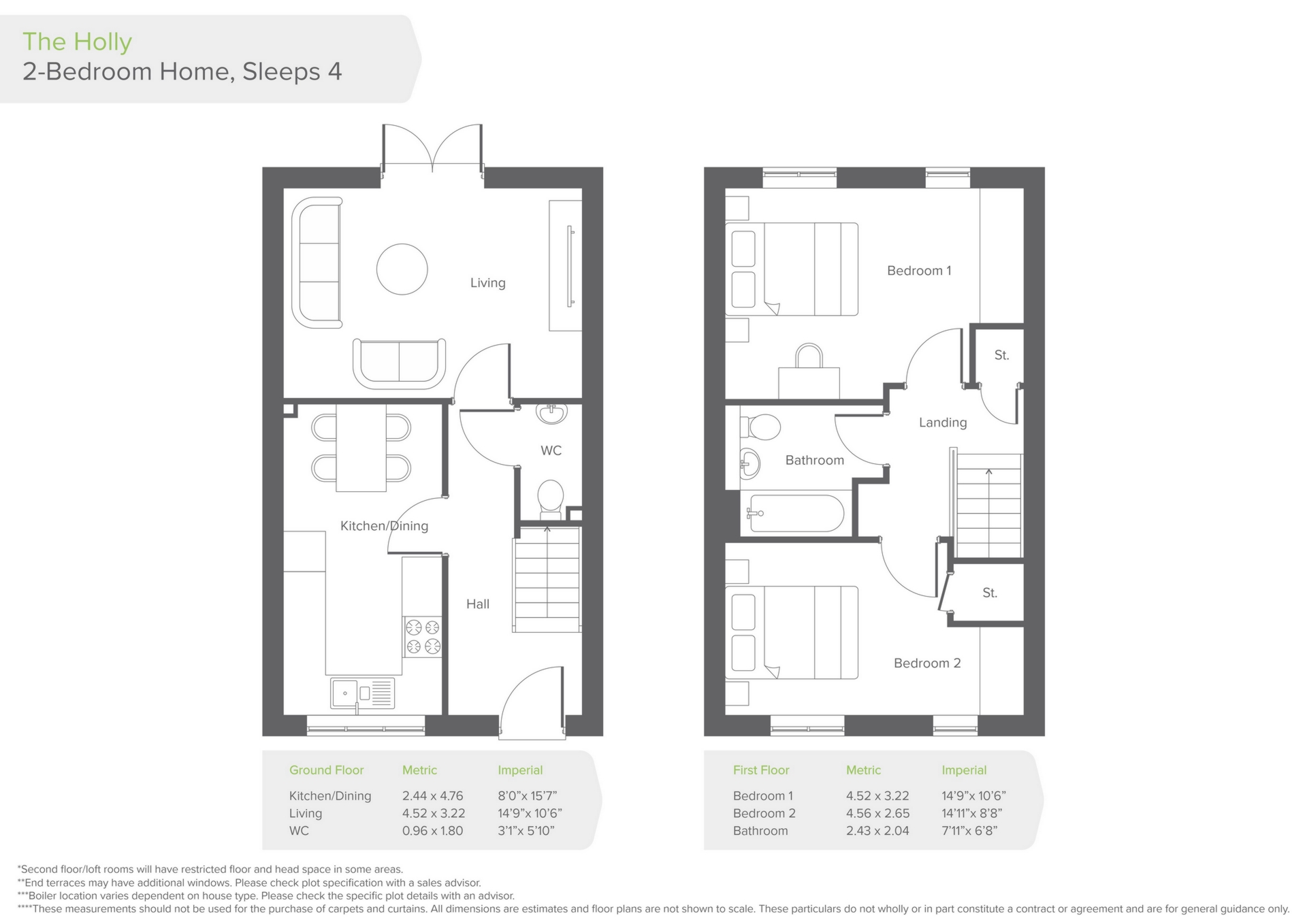 153, The Holly, The Woodlands at Halsnead Garden Village floorplan