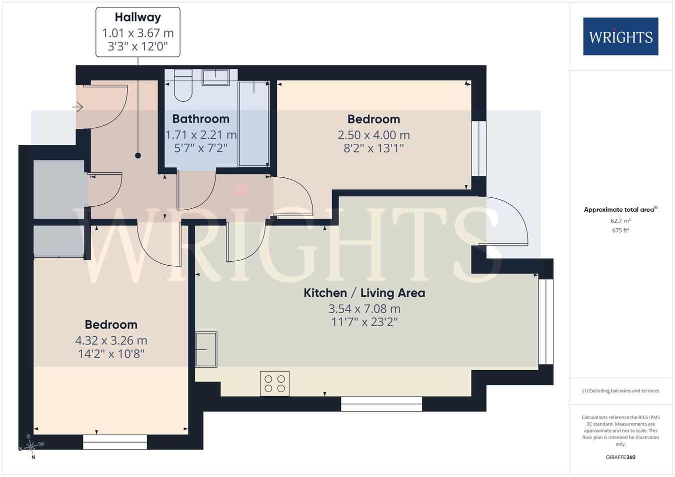 1 Charlotte Court, William Close, Welwyn Garden City floorplan